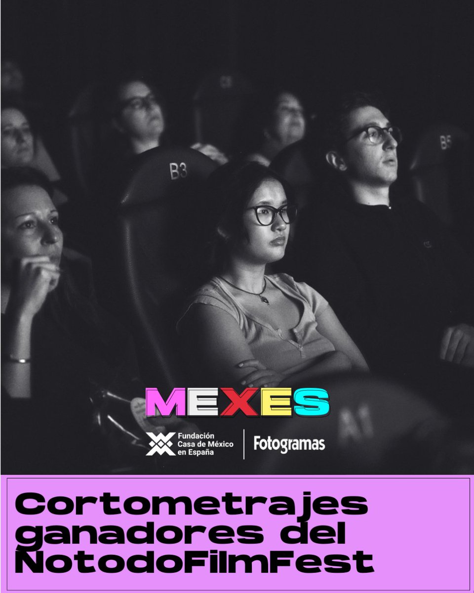 Notodofilmfest_'s tweet photo. 🎬 Los cortos ganadores de la 23ª edición de #Notodofilmfest, en gran pantalla.
📅 28 de enero | 19–21h
📍 @casademexicoesp
🎥 Ciclo Miércoles de cine junto a @fotogramas_es
Con Arantxa Echevarría y coloquio final 👀✨
⚠️ Plazas limitadas https://t.co/vohTp9EP5a https://t.co/v3lygNAXIy