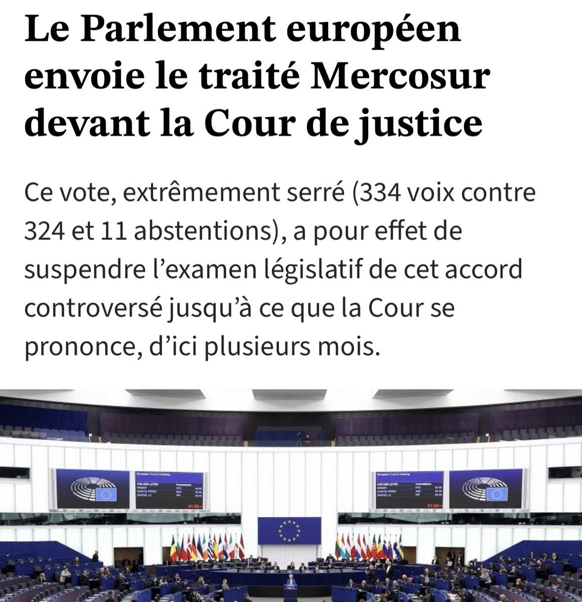 PaulMagnette's tweet image. La pression a marché, la pression a payé ! 
L'Europe recule vis-à-vis du traité #Mercosur.  

Aujourd'hui, notre agriculture, notre santé publique, nos exigences environnementales et notre avenir sortent victorieux. L'agriculture européenne n'a pas été sacrifiée sur l’autel du