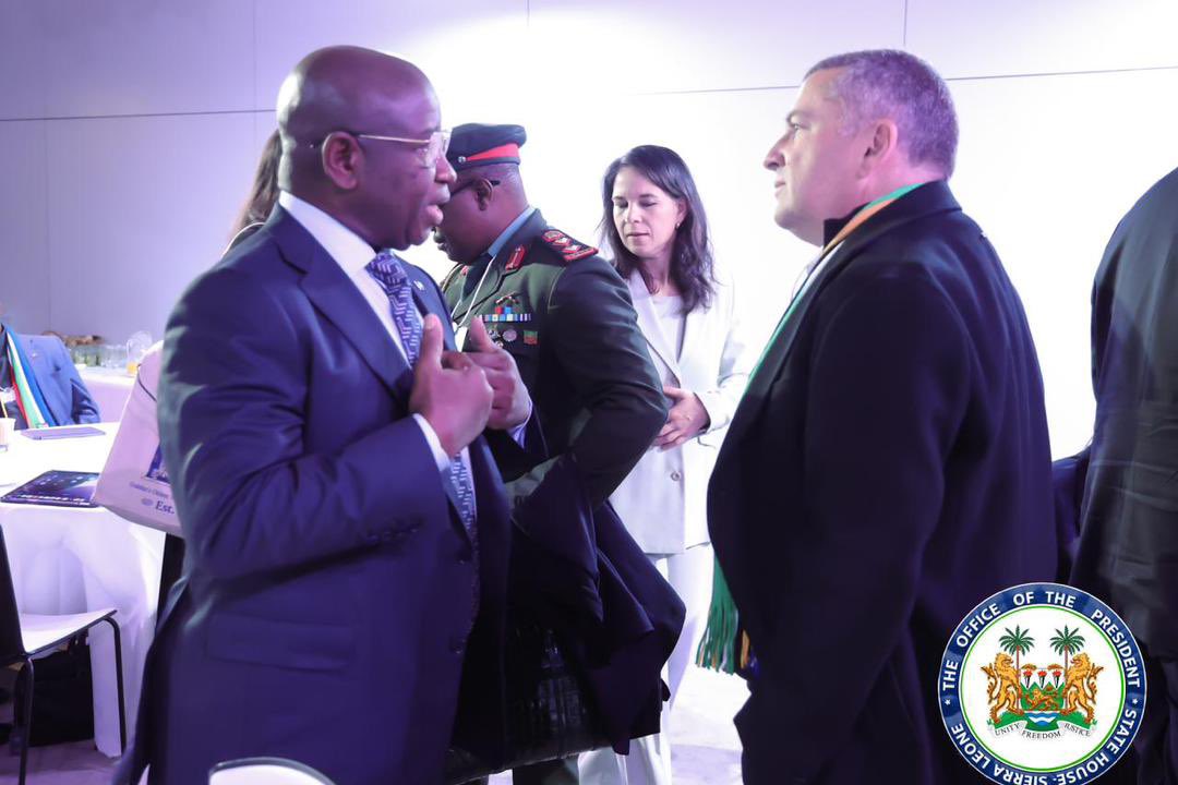 julius_maadabio's tweet photo. This morning, I co-chaired a breakfast for the Forum Friends of AfCFTA with the World Economic Forum. I highlighted Sierra Leone’s achievement as the first country on the continent to complete its AfCFTA Readiness Assessment and Schedule of Commitments. 
Sierra Leone is open for business, with many opportunities ahead.