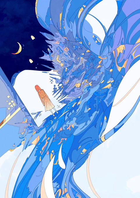 流れる夜