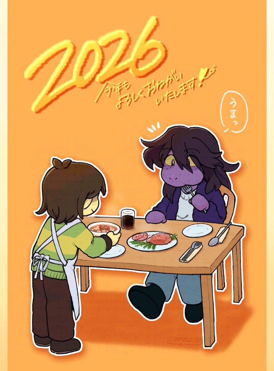 don_omuretsu's tweet image. おそばせながら、ご挨拶を...!!

今年もΔの皆を好きなだけ描いていこうと思いますので、2026年もよろしくお願いいたします〜！☺️✨️
#krusie