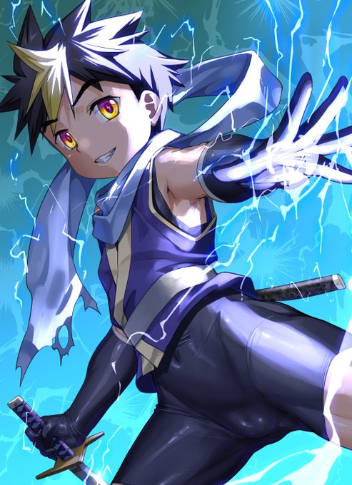 skeb一件終わらせた後ラクガキしてたらニンジャ少年っぽかったんで
雷エフェクトの練習で遊んでたらできてた子⚡️
尚、対○忍とは全く関係ございませんw 