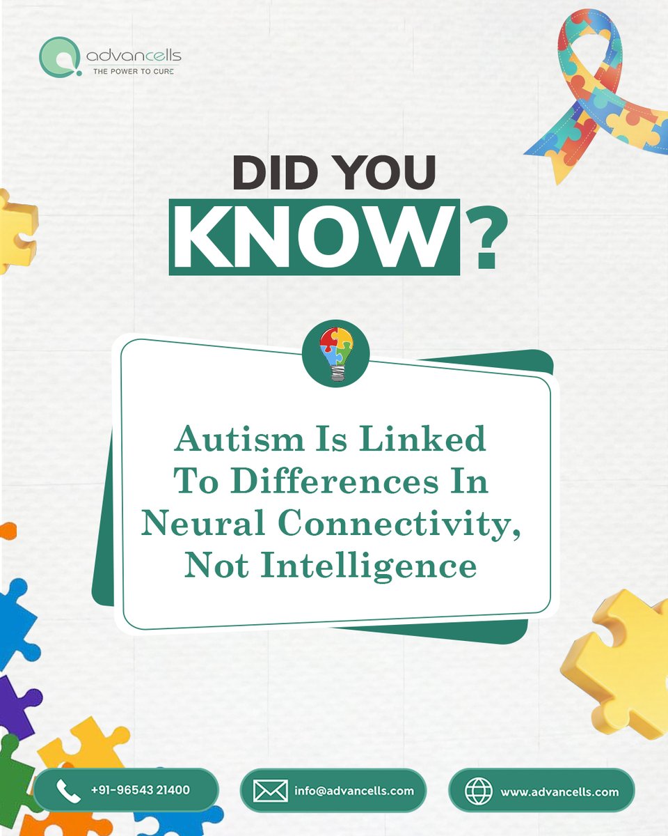 Research suggests #Autism Spectrum Disorder involves variations in how neurons connect and communicate — not a lack of ability, but a difference in processing.
#Scientific studies using stem cell models help #researchers study these neural pathways in controlled lab environments.