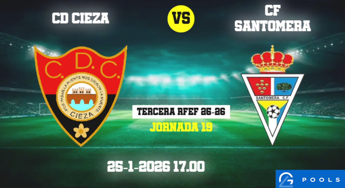3º RFEF
Domingo 25/1 CD Cieza - CF Santomera (17.00 Horas)

El líder regresa a la Arboleja para medirse a un rival de buenos inicios y muy vertical en último tramo.
