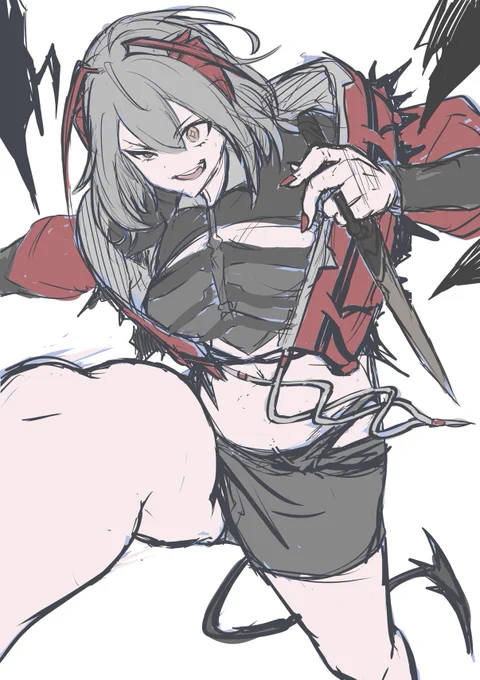 色の仮置き途中経過! #WIP #アークナイツ #明日方舟 #ウィシャデル