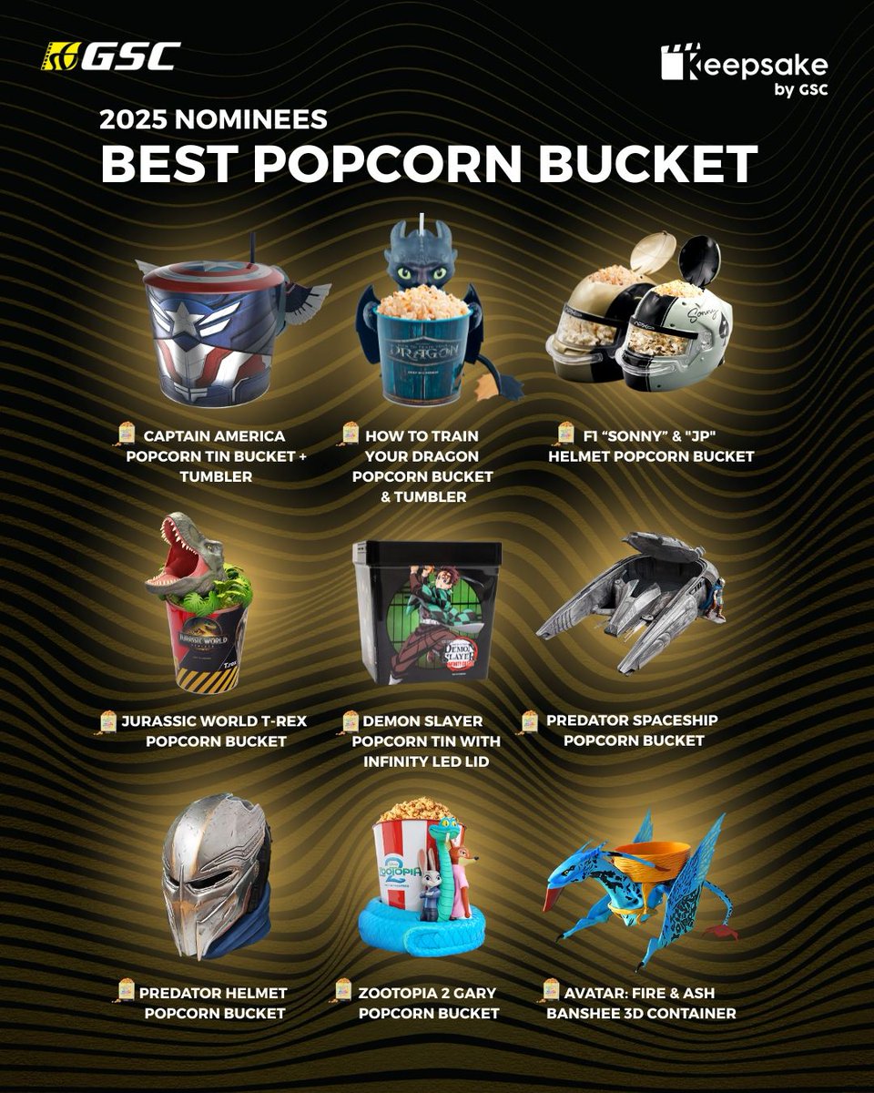 GSCinemas's tweet image. 🍿 What was your FAVOURITE movie merchandise from us in 2025? 

🗳️ Vote for your favorite Popcorn Bucket &amp;amp; Tumbler/Cup of 2025 in the comments! 🏅

👀 And looking ahead… What movie merchandise are you most excited to see in 2026? Tell us below! 🔥👇

#PopcornBucket #Tumbler #Cup