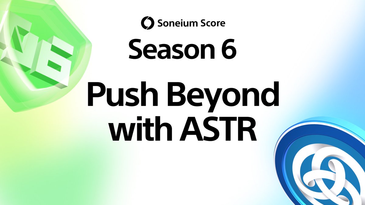 ASTR is now included in Soneium Score TVL calculations.

All locked and bridged ASTR contributes to your Total Value Locked, boosting your Season 06 Score Points.

This addition strengthens the connection between <a href="/AstarNetwork/">Astar Network</a> and Soneium within the broader Startale ecosystem.