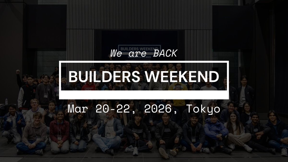 BUILDERS WEEKEND tweet media