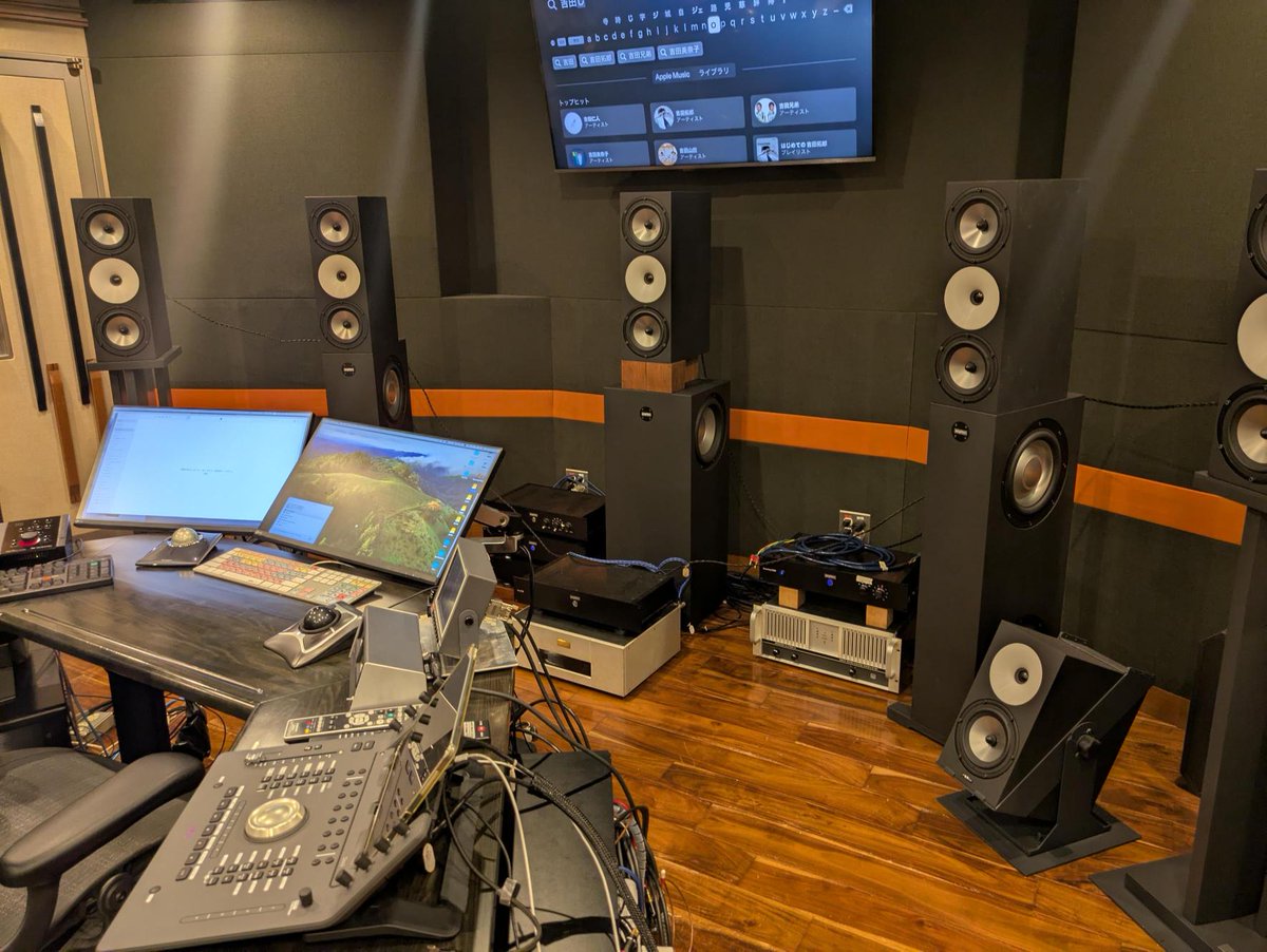 本日、音響ハウスさんにてAmphion Xシリーズの試聴会を実施しました🔊

音響ハウスさんではAmphionスピーカーを使ったイマーシブ対応スタジオがあり、錚々たる名作が多く生まれるのも納得のシステムです！

<a href="/onkio_haus/">【音響ハウス】ONKIO HAUS inc.</a> <a href="/amphion_fi/">Amphion Loudspeakers</a> 
#スピーカー #音楽制作 #レコーディング #dtm #dolbyatmos
