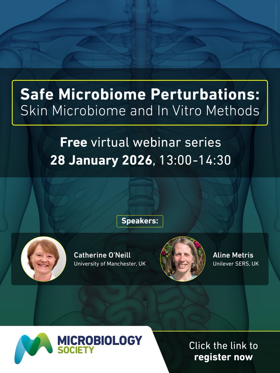 MicrobioSoc's tweet image. Join us for a brand new online seminar series next Wednesday! Safe Microbiome Perturbations: Skin Microbiome and in vitro Methods on ‘Genomic Surveillance to Inform Vaccine Impact and Design.' Register for free here: microb.io/4aPYX0y #SkinMicrobiome #WebinarSeries