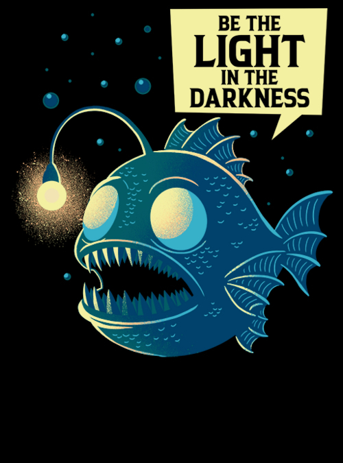 "Funny Anglerfish" for just 12hr more on qwertee.com/last-chance RePost for chance at FREE TEE!