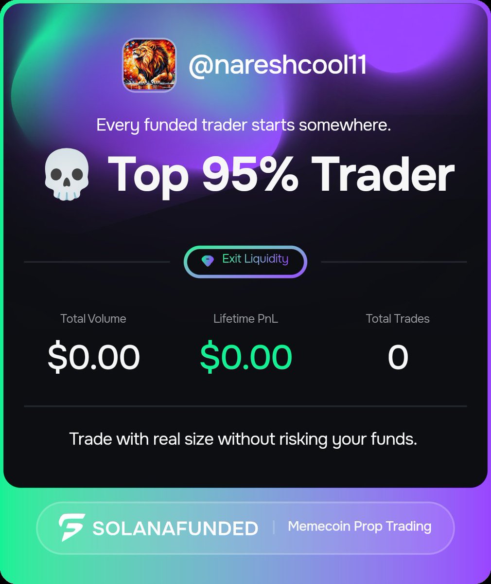 I’m outperforming others, how about you?

Check here → solanafunded.com/ref/nareshcool… #Solana #Memecoins #Trading #Crypto