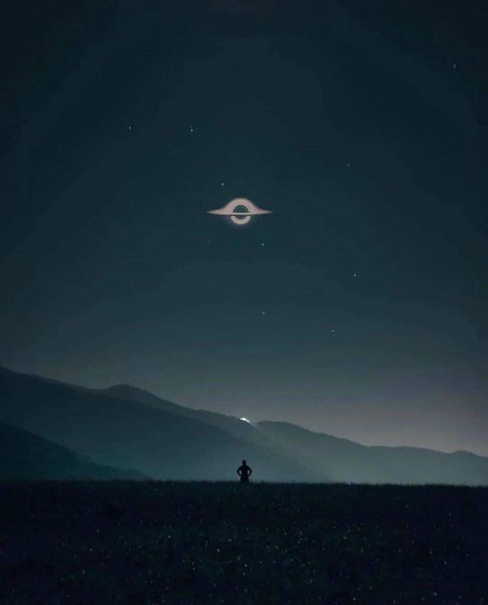 You wake up at 2 a.m. look up and see this. 

What are your first words?