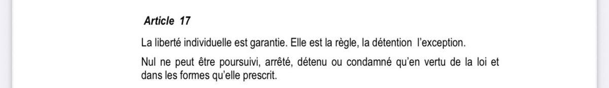 YvesBuya1's tweet photo. @MartinFayulu : Arrestation d’Aubin Minaku, ancien président de l’Assemblée nat. Jusqu’à quand piétinera-t-on les droits humains et les libertés fondamentales? La Constitution est claire. Relisez les alinéas 1 et 2 de l’art. 17 ainsi que l’intégralité de l’art. 18 de la Constitution de la #RDC.