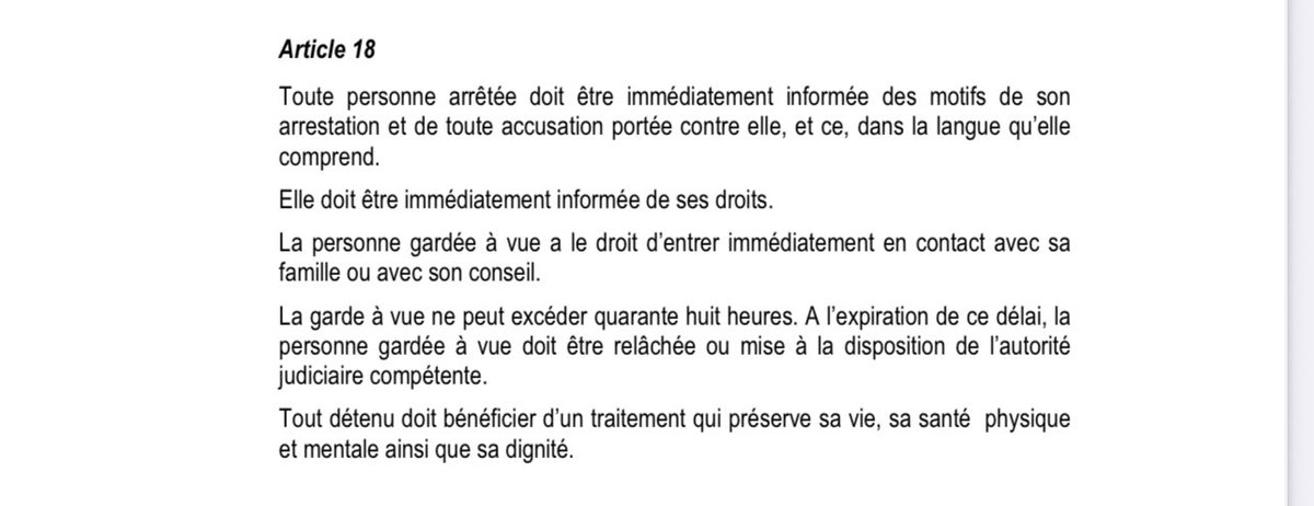 YvesBuya1's tweet photo. @MartinFayulu : Arrestation d’Aubin Minaku, ancien président de l’Assemblée nat. Jusqu’à quand piétinera-t-on les droits humains et les libertés fondamentales? La Constitution est claire. Relisez les alinéas 1 et 2 de l’art. 17 ainsi que l’intégralité de l’art. 18 de la Constitution de la #RDC.