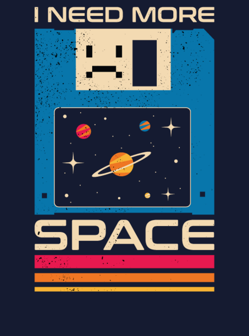 "I Need More Space" for just 12hr more on qwertee.com/last-chance RePost for chance at FREE TEE!