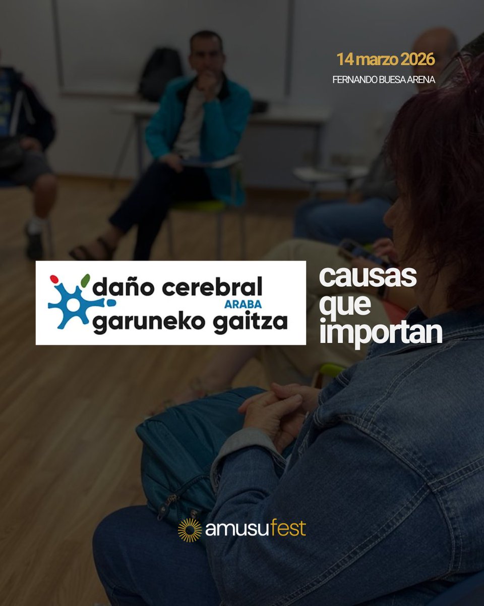 Ezagutu #amusufest2026 honetarako arrazoi sozialetako bat.
Aurten, diru horren zati bat Arabako Hartutako Kalte Zerebralaren Elkartearentzat izango da.
Martxoaren 14an Buesa Arenan.
Huts egingo al duzu?

#urtekoongintzabenefikoa #garunekogaitzalaguntzen #arraoigarrantzitsuak