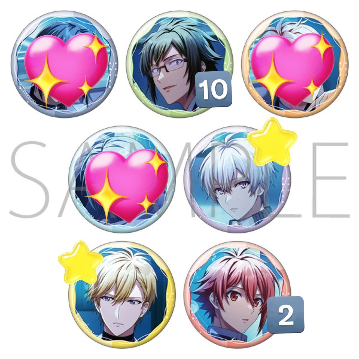 knert_u's tweet photo. 【交換】アイドリッシュセブン キャラバッジコレクション／Crz Love　缶バッジ

【譲】大和10陸2
【求】壮五、ナギ

10BOX予約
郵送または大阪手渡し

お気軽にお声がけください https://t.co/8qmGRvapGr