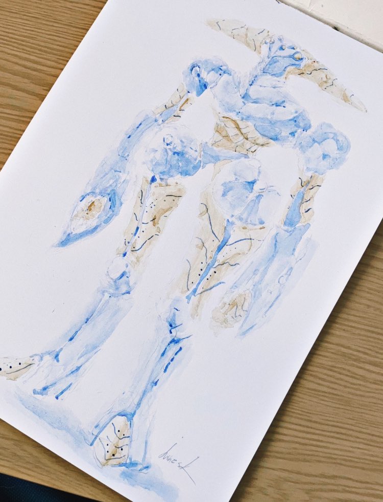 Post by Junes K on X: 今日の、メカ水彩