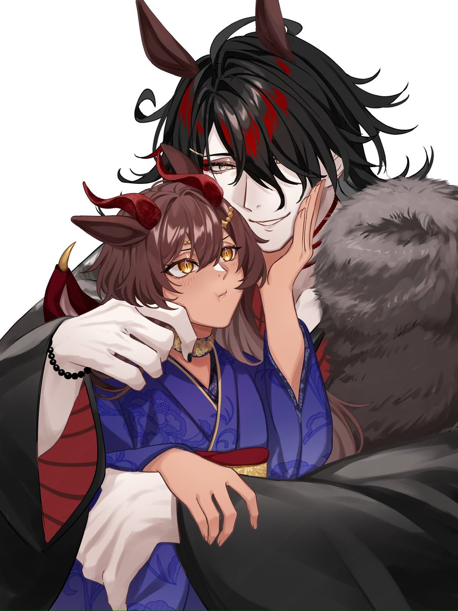 jennybennyalex's tweet image. Happy New Year !!! 🐴
here is to another year by your side~ 

art by @nagatuki_momiji • #Kindraw #Akurylic