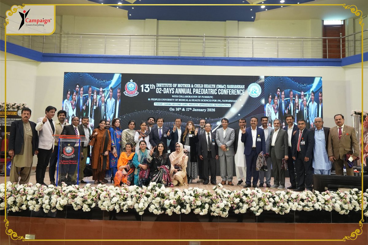 CampaignEvent's tweet photo. The 13th Annual 2-days Pediatric Conference, was successfully managed end-to-end by 𝐶𝑎𝑚𝑝𝑎𝑖𝑔𝑛 𝑃𝑎𝑘𝑖𝑠𝑡𝑎𝑛.
Our team handled complete event operations, including venue coordination, stage management, branding, on-ground logistics, and audio/visual setup. #PUMHS https://t.co/MKX6y77Vu9