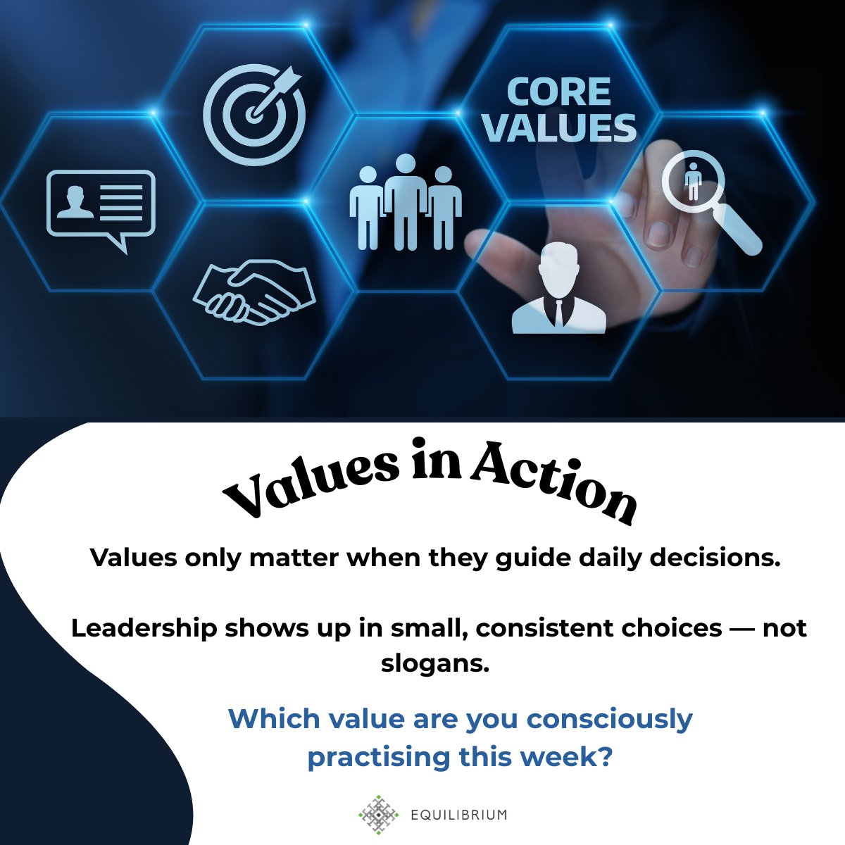 info_EquiLibriu's tweet photo. Which value are you consciously practising this week?

#ValuesBasedLiving #PersonalGrowth #EquilibriumConsulting https://t.co/n9edXpLt25