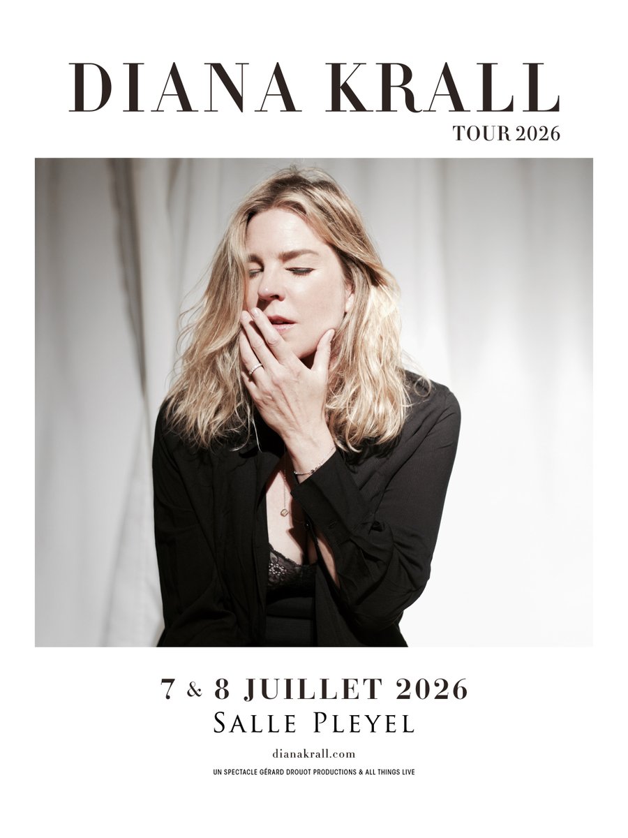 GDP's tweet image. .@DianaKrall a marqué le jazz moderne par son approche intime du chant et du piano.
Ses interprétations donnent une nouvelle respiration aux standards.
Le 7 et 8 juillet 2026, Diana Krall partagera cet univers à la @sallepleyel.
🎟️ Optez pour l’excellence scénique. Réservez vos…