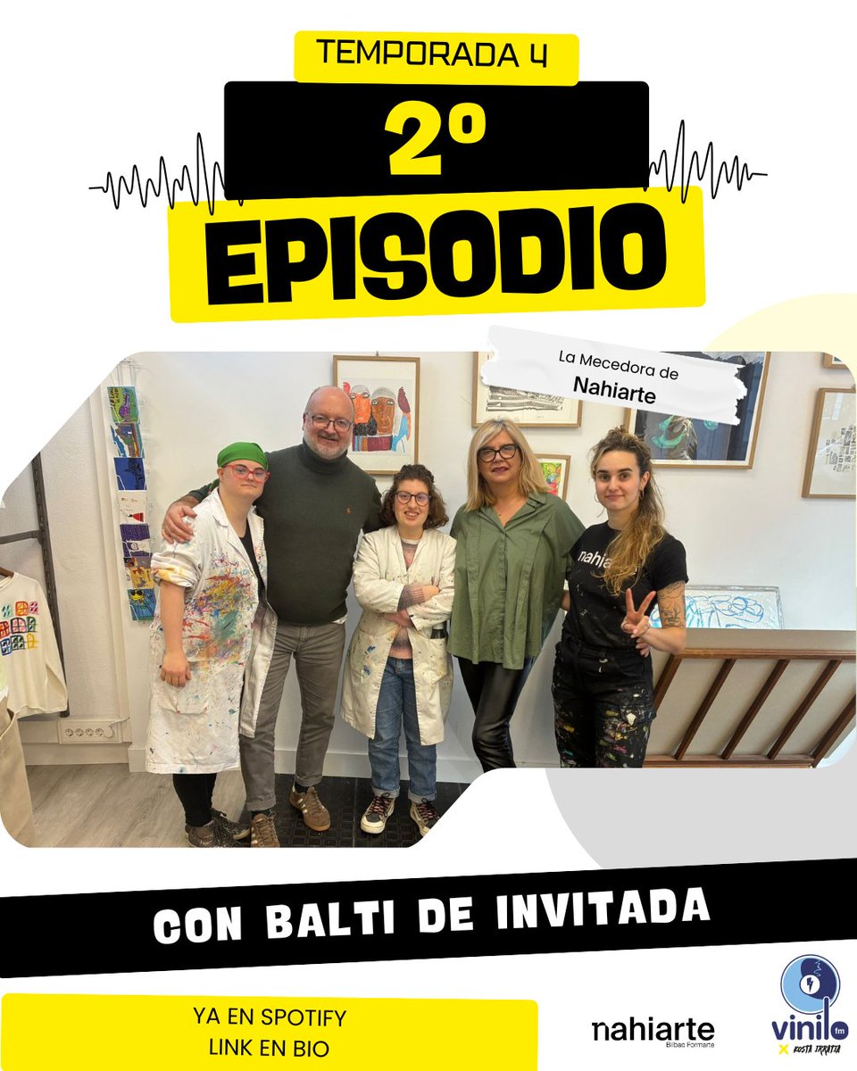 Una semana más traemos junto con Vinilo FM, la mejor emisora por estos lares otro podcast más de #lamecedora
en esta ocasión nos visita Balti de inmobiliaria Kintana que comparte un momento inolvidable con nuestras artistas y docente de Nahiarte.
open.spotify.com/episode/1FPFg2…