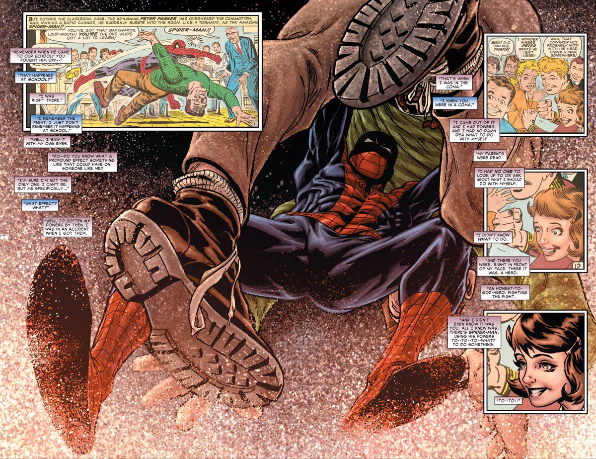 J_Onaka's tweet image. Spider-Man and Jessica Jones have an underrated friendship that needs to be shown more in comics