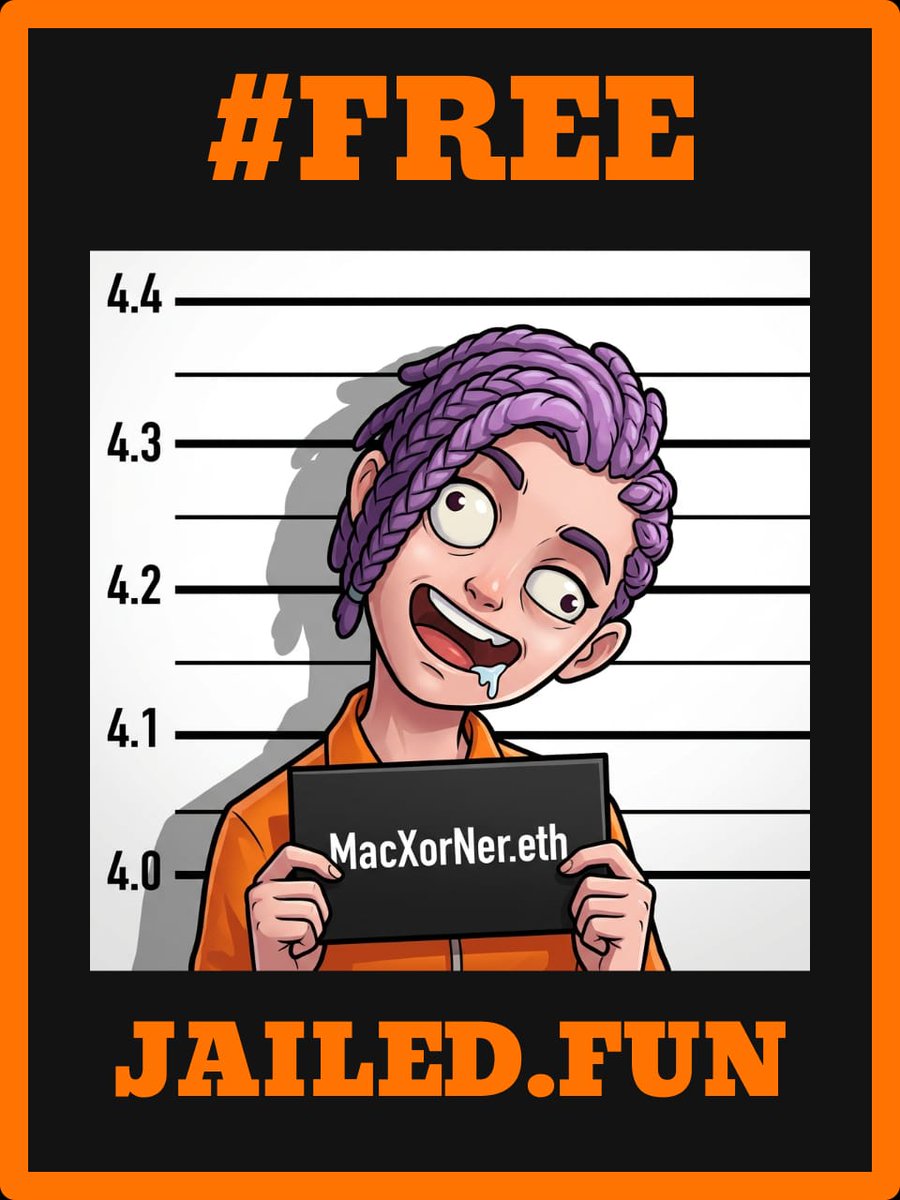 OxMaxconer__'s tweet photo. personal news: i got life sentence

moving into @Jaileddotfun soon

[ drop your mugshot here👇] https://t.co/Oj8cCOnwD7