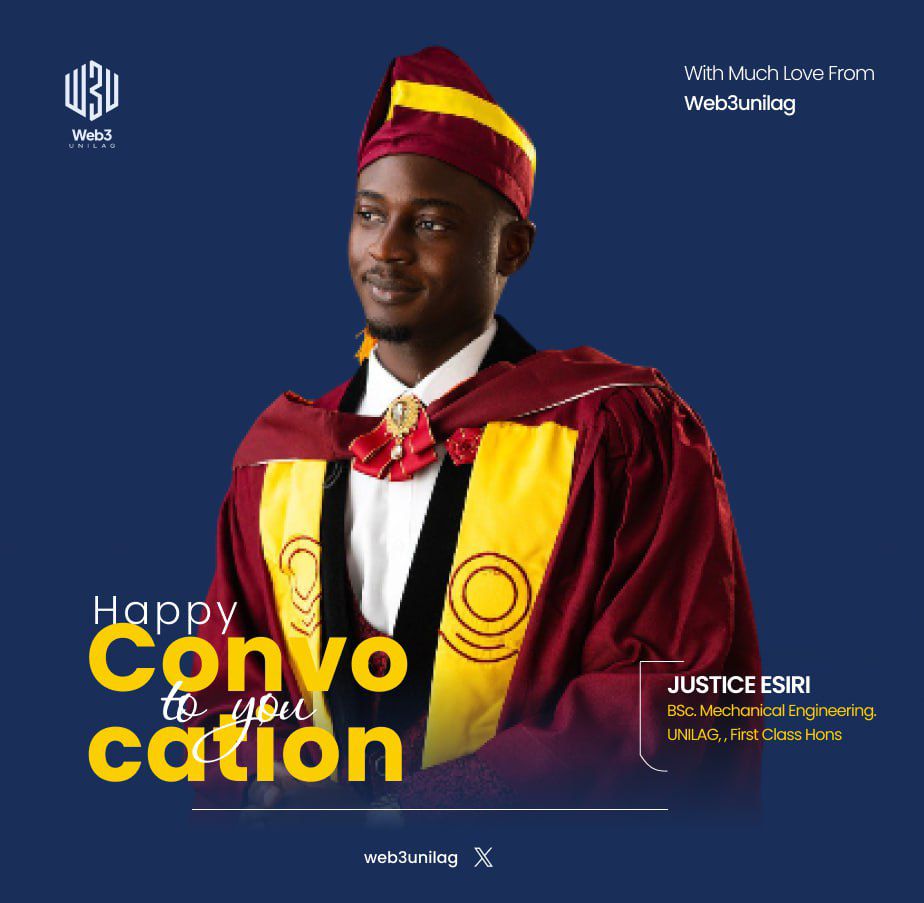 Day 2 🥳

Congrats to Borme and Justice. Two powerhouses of web3unilag right from the start ! 

Wish you all the best going forward !
