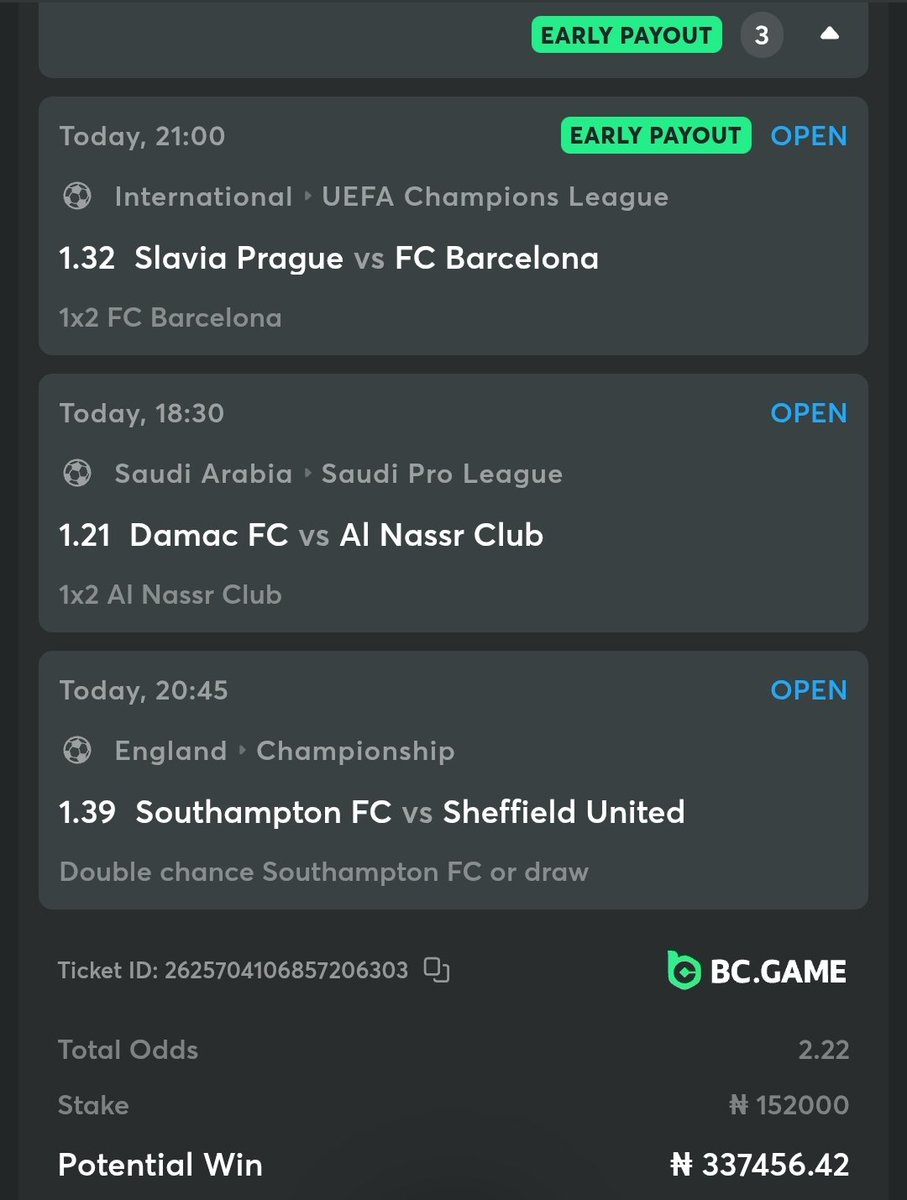 PicksLane's tweet photo. Double Ur  Money: 2 Odds 🔥

🇳🇬Naija Ticket Code: 177A5BA

🌍Global Code : EDBFCB9

Register on BC GAME Here 👇🏼

Nigeria: https://t.co/NgQrFHIQAT

Global : https://t.co/oAyKpEbNmw https://t.co/P7A8v5y9wB