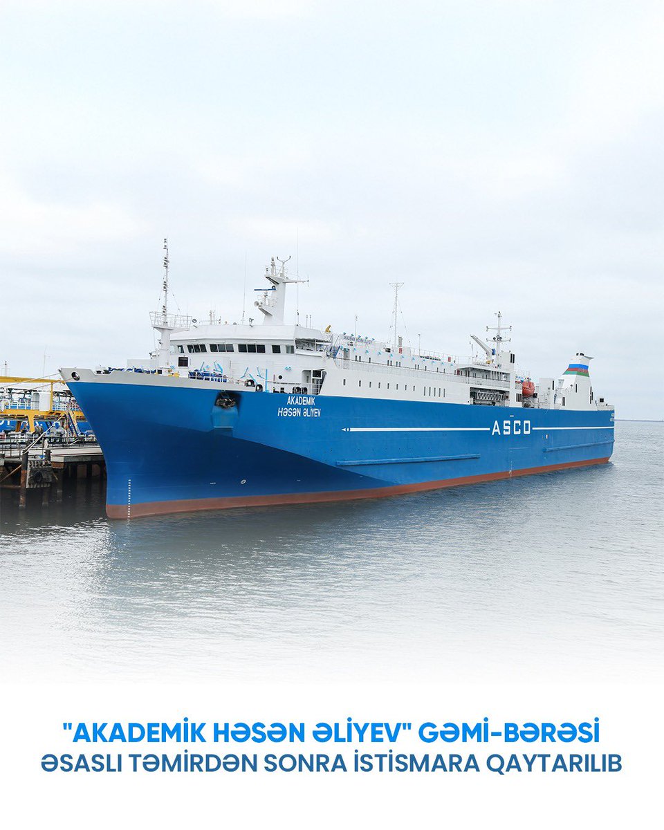 “Akademik Həsən Əliyev” gəmi-bərəsi əsaslı təmirdən sonra yenidən istismara qaytarılıb 

asco.az/az/pages/7/28/…