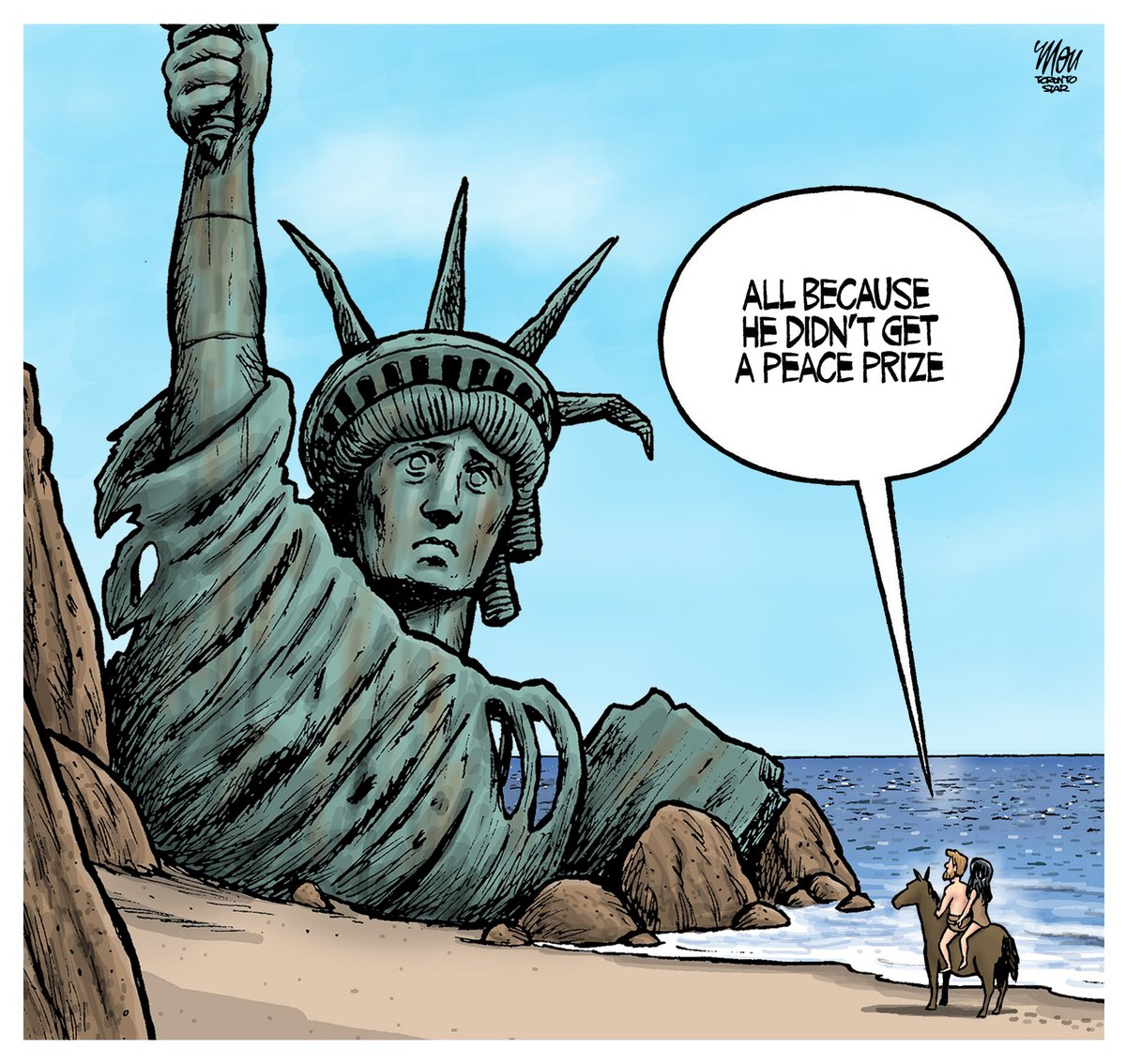 zapi's tweet image. La viñeta de esta mañana de @TheoMoudakis en el 
@TorontoStar