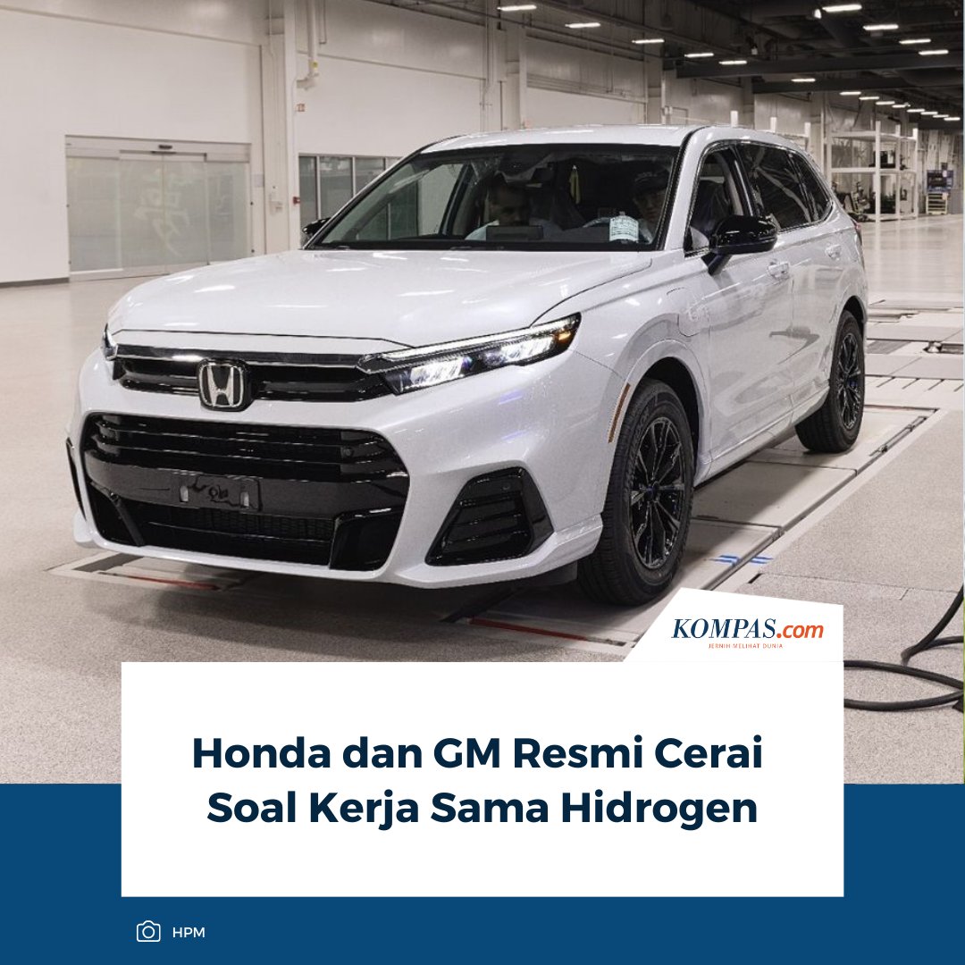 KompasOtomotif's tweet image. Kerja sama GM dan Honda dalam pengembangan teknologi sel bahan bakar hidrogen resmi berakhir. Honda memutuskan menghentikan produksi di fasilitas FCSM bersama GM di Michigan, AS.

Baca Selengkapnya 👇🏻
otomotif.kompas.com/read/2026/01/2… 

~NA #Honda #GeneralMotors #Hidrogen