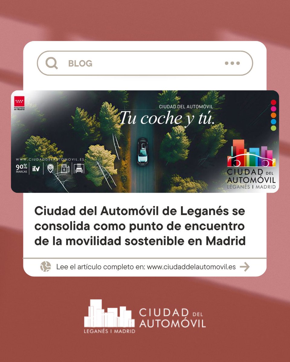 🌱 La movilidad sostenible ya es una realidad en Leganés.

Ciudad del Automóvil reúne la mayor representación de marcas ECO, con eléctricos, híbridos, VO y Km0, y servicios preparados para el nuevo presente. 🚗⚡🌍

#MovilidadSostenible #CiudadDelAutomóvil #Leganés #VehículosECO