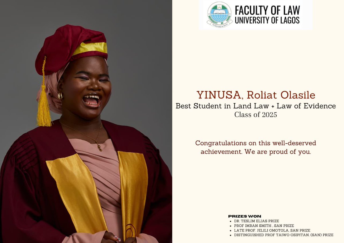 Faculty of Law, UNILAG tweet media