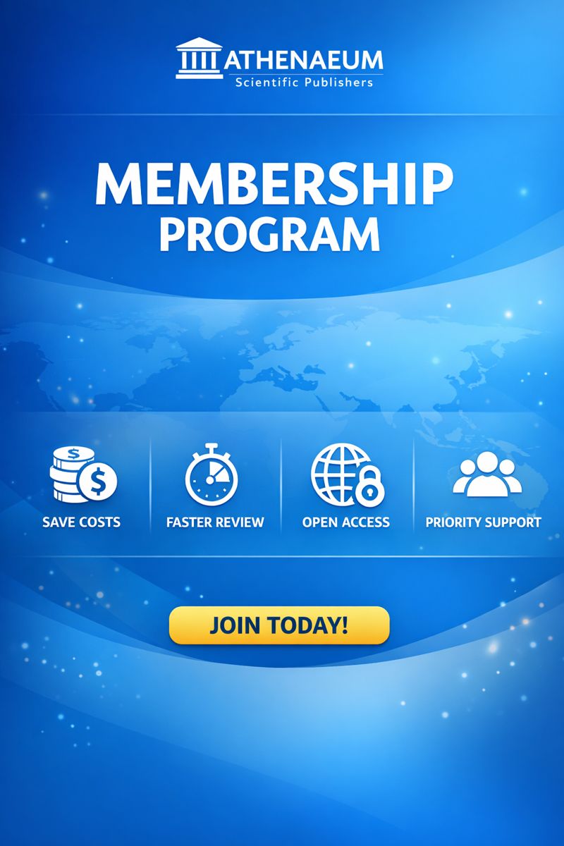 🚀Publish smarter with Athenaeum Membership
✔ One plan. Multiple papers
✔ Lower APCs
✔ Faster decisions
✔ Open-access visibility
Start your publishing journey with Athenaeum Scientific Publisher. Submit now at athenaeumpub.com/submit-manuscr….

#MembershipBenefits #PublishMore