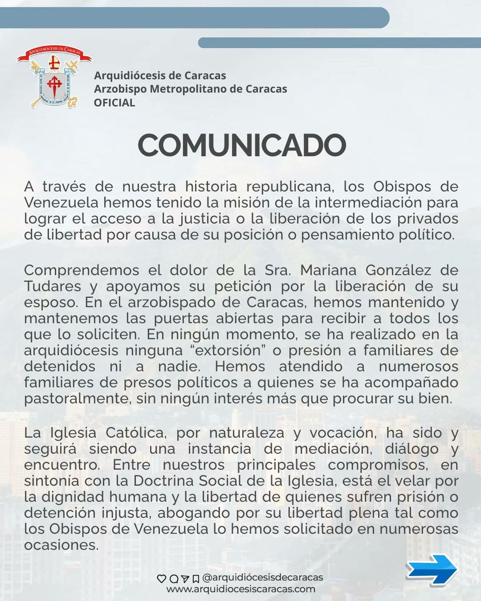 Gbastidas's tweet image. Como si el escándalo por la denuncia de las extorsiones no era suficientemente grave ya, ahora el arzobispo de Caracas, monseñor Raúl Biord Castillo, emite un comunicado que lo hace aún peor.

En lugar de pedir perdón y anunciar una investigación interna sobre lo sucedido en el…