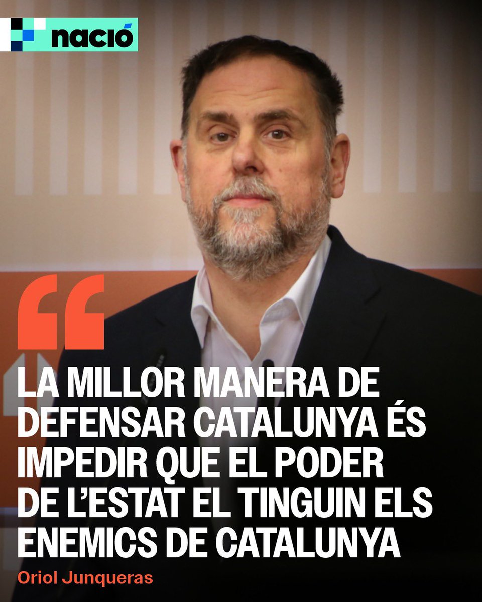 La millor manera de defensar #Catalunya és impedir que el poder de l’Estat el tinguin els enemics de Catalunya.

🔗 Llegeix l’entrevista a <a href="/naciodigital/">NacióDigital</a>: instagram.com/stories/junque…