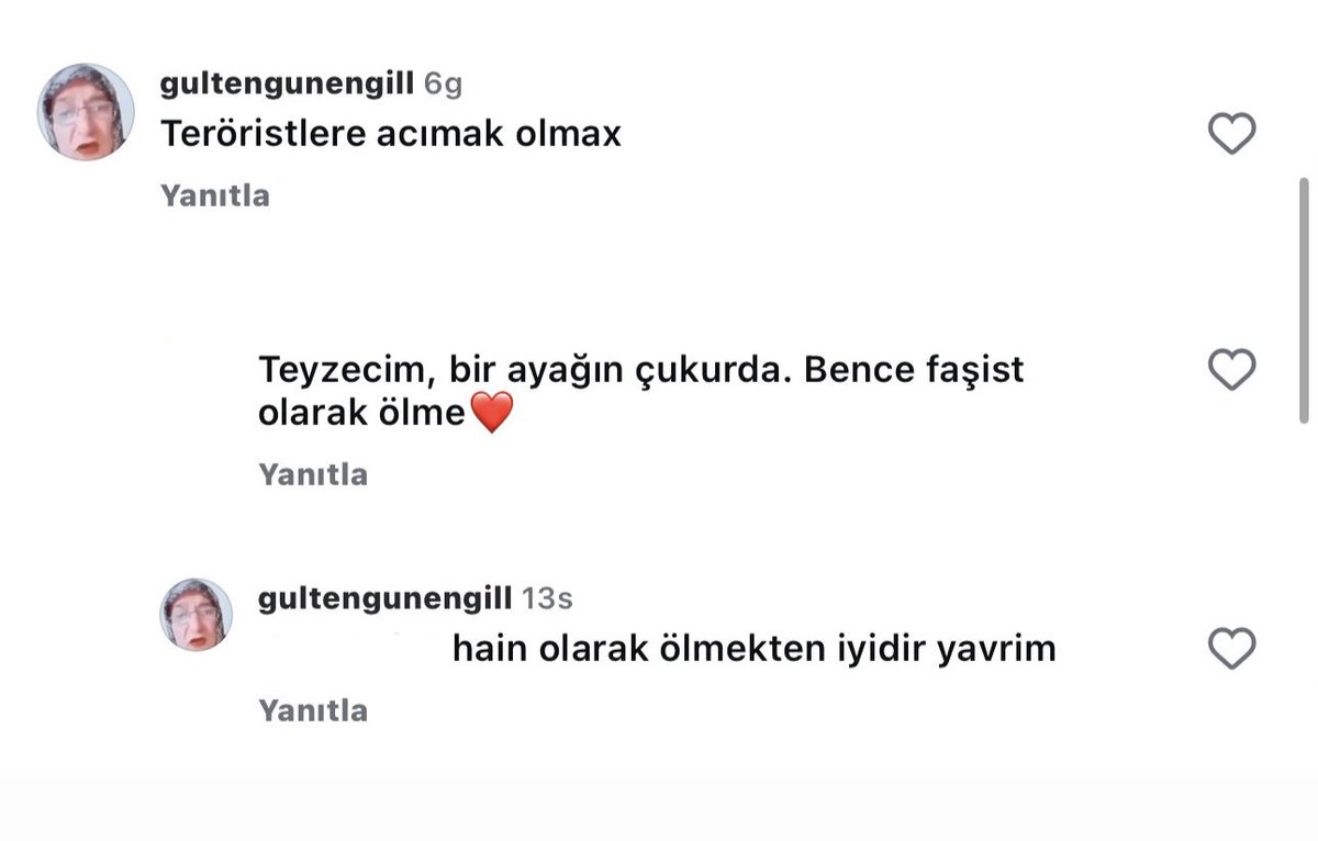 Gülten Teyze neler yapıyorsun öylee