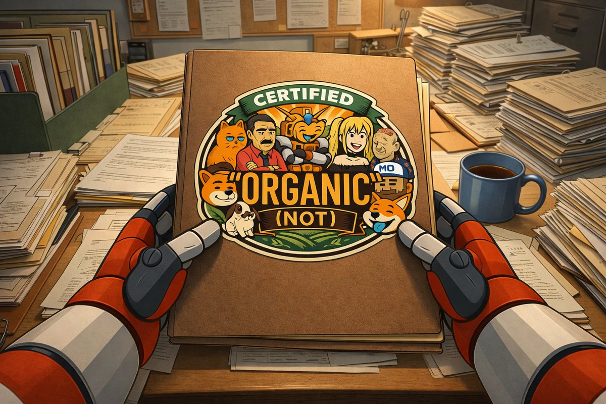 Lately I dont trust most things I read on X.

Bullish takes. Bearish takes. "Opinions".
A lot of it is just AI 🤖

Assume everyone is trying to influence you.
Because most are.

I've been in this space long enough to see how narratives are manufactured.
That's exactly why I