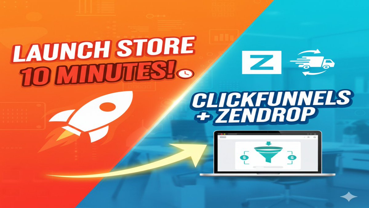 kevinvipsonline's tweet photo. I used to think dropshipping required a complex store and months of setup. I was wrong.
In 2026, the game is all about speed and simplicity. ⚡️
built a high-converting business in under 10 minutes using #ClickFunnels & #Zendrop.
https://t.co/sCLedXSHxZ
#dropshipping https://t.co/d3QNDvAj3m