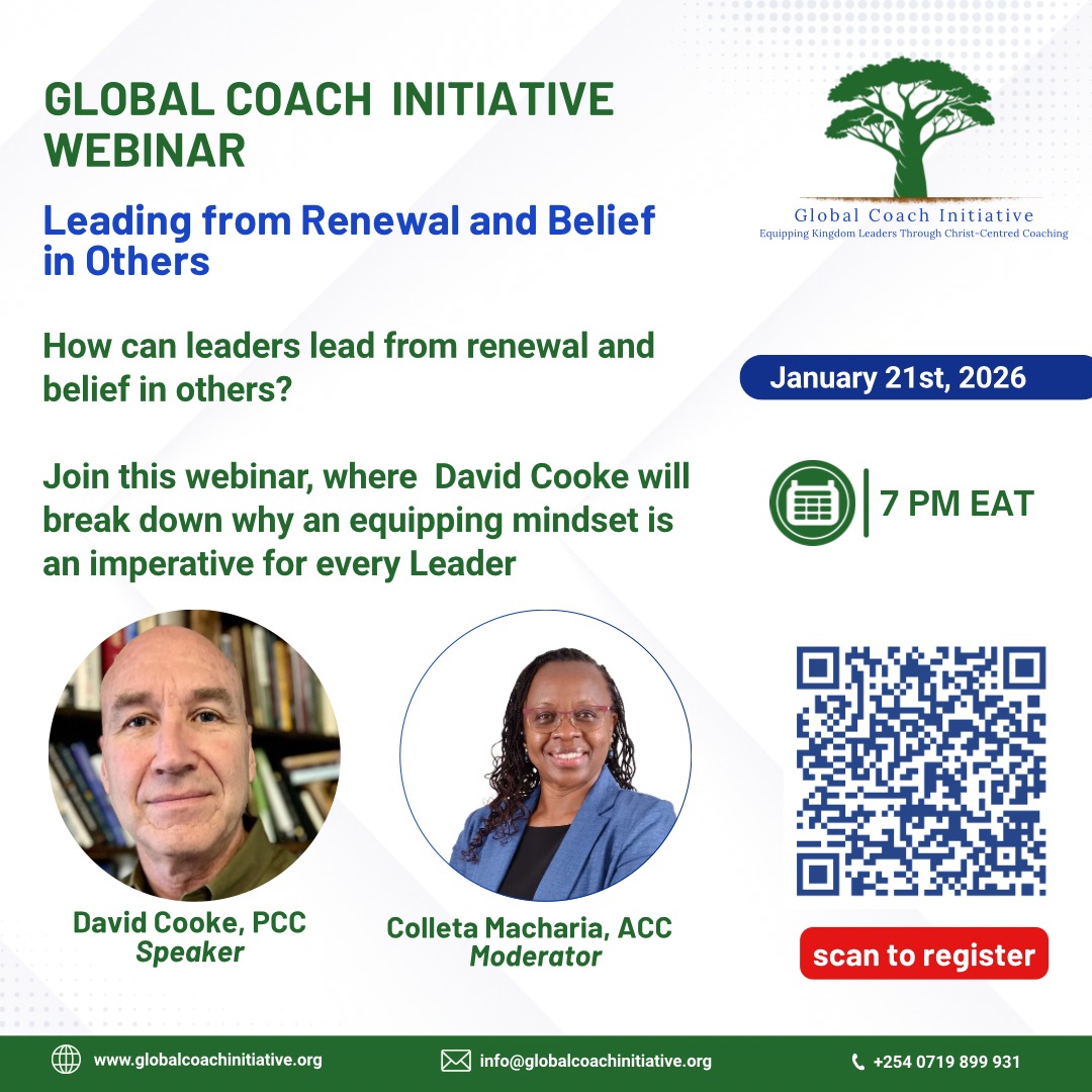 GlobalCoach_'s tweet image. This evening, we invite you to our upcoming Webinar on: Leading from Renewal and Belief in Others

Wednesday, January 21st, 2026
7:00 PM EAT

In this powerful session, David Cooke will unpack why an equipping mindset is an imperative for every leader who wants to build people...