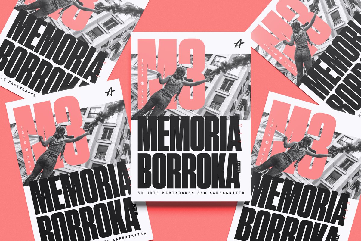 Martxoak 3ko dinamika aurkeztearekin batera, garaiko gertakariak eta honen gaineko gazte independentiston irakurketa jasotzen duen egunkaria aurkeztu dugu.

Auzo eta herri guztietan egongo da irakurgai.

Adi mobilizazioei! Memoria eta borroka.