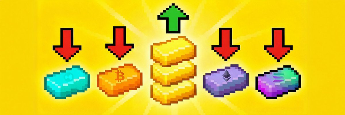 Memecoins and crypto are falling,

But gold just going to moon

Send Digital Gold too $DXAU