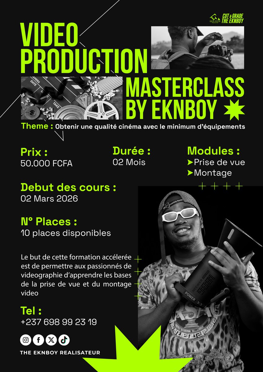 MASTERCLASS ALERT FOR
MY YAOUNDÉ PEOPLE
