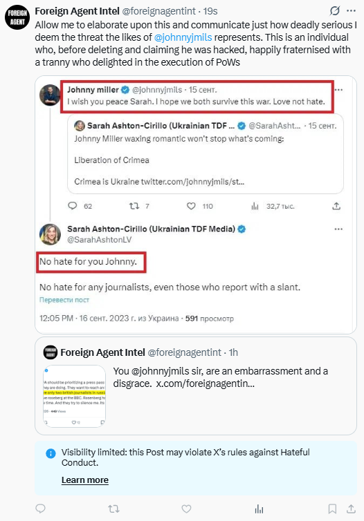 Foreign Agent Intel tweet media