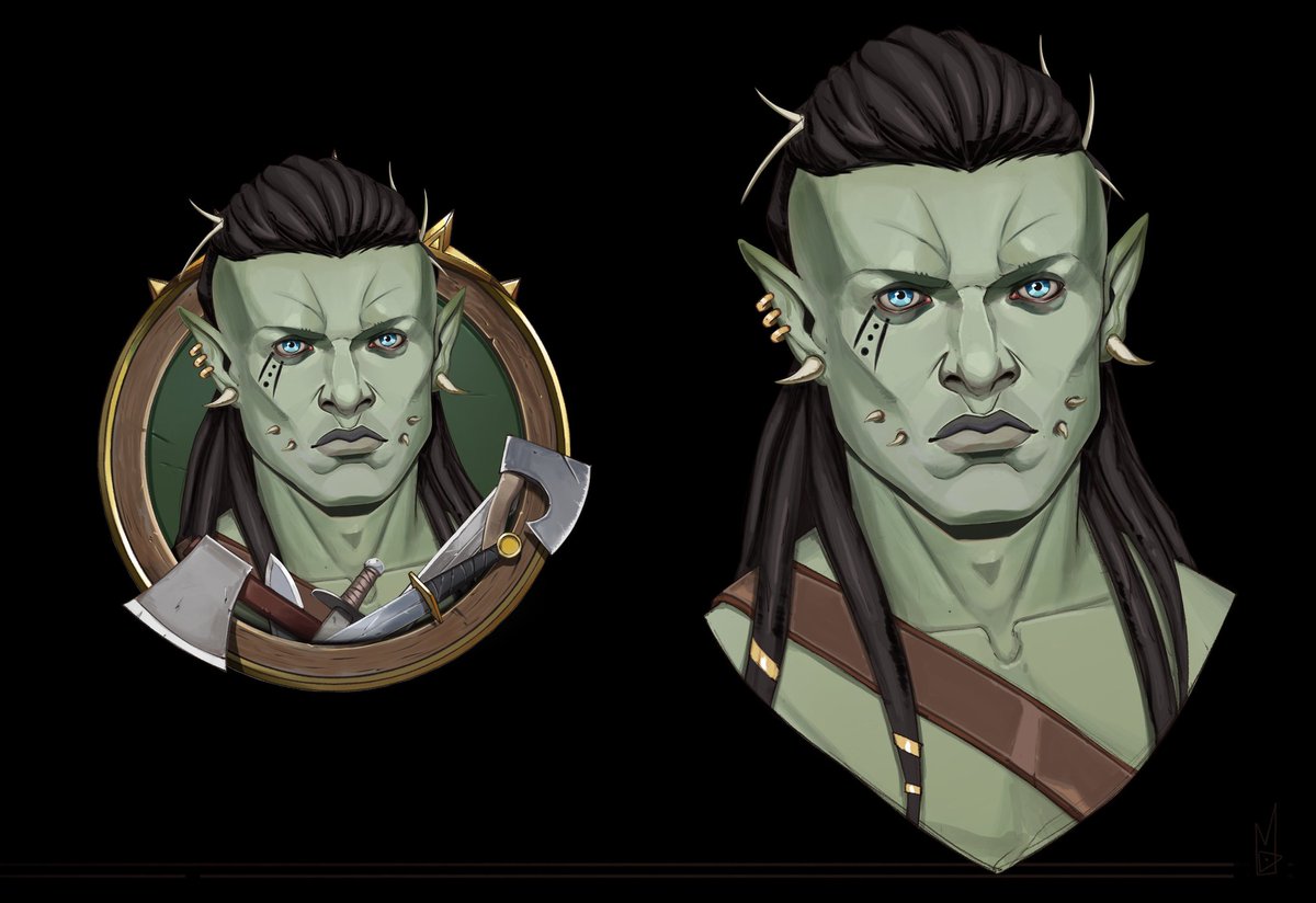 Portrait + token frame commission