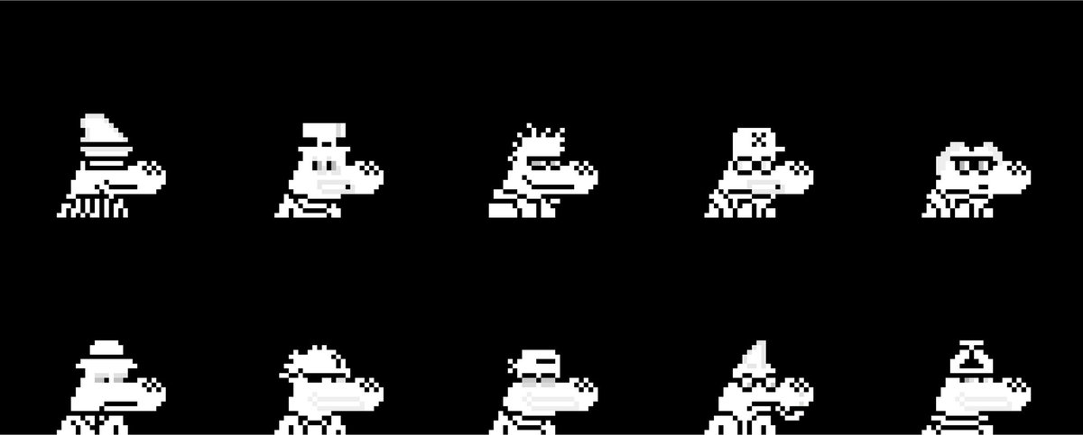 Since yesterday, I've been having nightmares.
 I see them; they're black and white crocodiles.
 When I saw them, they looked like pixels.
 Could it be <a href="/nullcrocs/">Nullcrocs</a>? 
Are they 777 crocodiles coming They will devour Ethereum.